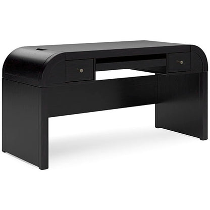 Rowanbeck Black Home Office Desk