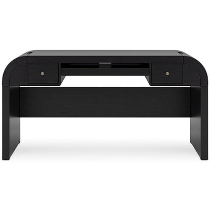 Rowanbeck Black Home Office Desk
