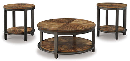 Roybeck Light Brown Coffee and End Tables