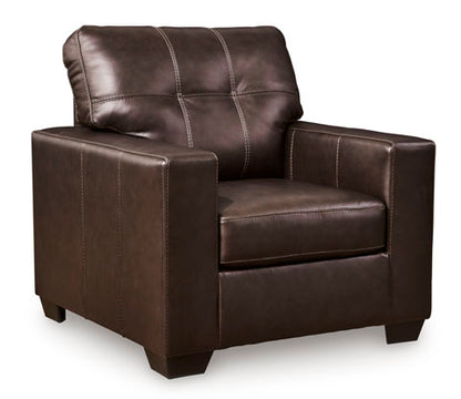 Santorine Dark Brown Leather Chair
