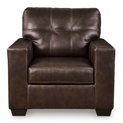 Santorine Dark Brown Leather Chair