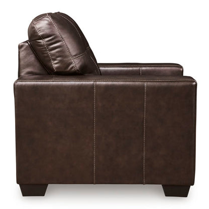 Santorine Dark Brown Leather Chair