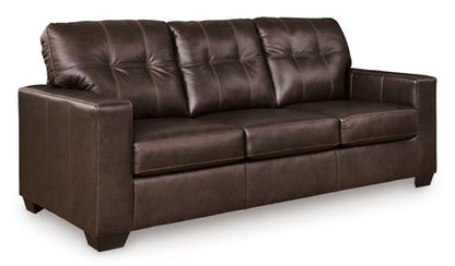 Santorine Dark Brown Leather Sofa
