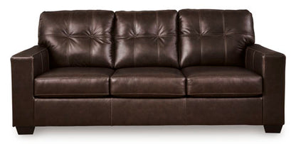 Santorine Dark Brown Leather Sofa