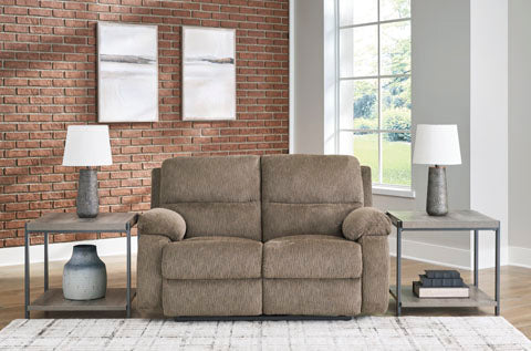 Scranto Oak Reclining Loveseat