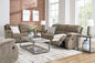 Scranto Oak Reclining Sofa and Loveseat Set