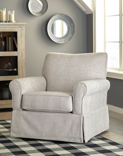 Searcy Quartz Swivel Glider Accent Chair