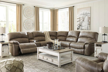 Segburg Driftwood 4-Piece Power Reclining Sectional