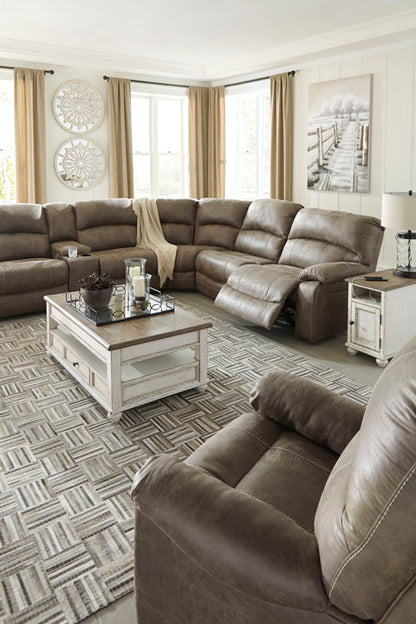 Segburg Driftwood 4-Piece Power Reclining Sectional