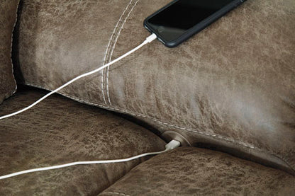 Segburg Driftwood 4-Piece Power Reclining Sectional