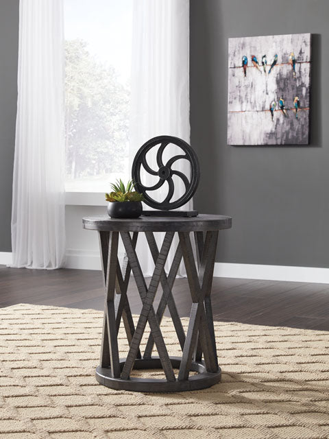 Sharzane Grayish Brown End Table