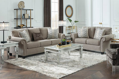 Shewsbury Pewter Sofa and Loveseat Set