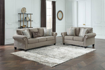 Shewsbury Pewter Sofa and Loveseat Set