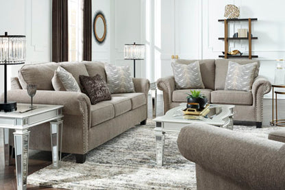 Shewsbury Pewter Sofa and Loveseat Set