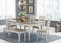 Skempton Two-Tone Dining Table, 2 Chairs and Bench Set