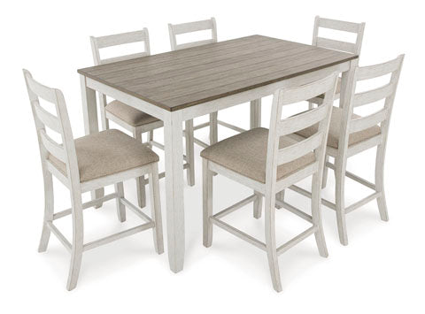 Skempton 7-pc Counter Height Dining Table and Bar Stools Set