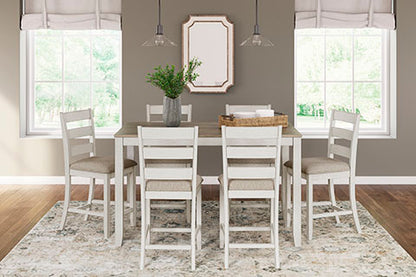 Skempton 7-pc Counter Height Dining Table and Bar Stools Set