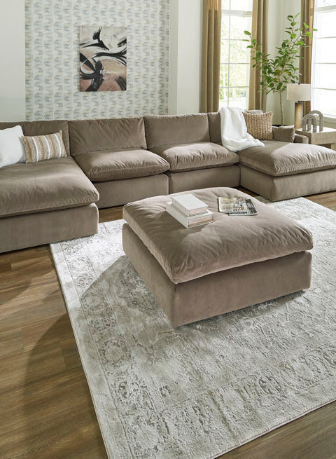 Sophie Cocoa Oversized Accent Ottoman