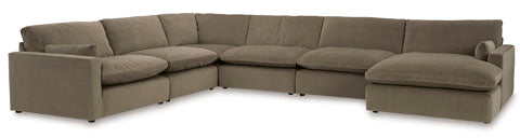 Sophie Cocoa 6-Piece Sectional with Chaise