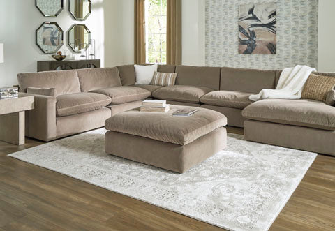 Sophie Cocoa 6-Piece Sectional with Chaise