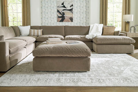 Sophie Cocoa Oversized Accent Ottoman