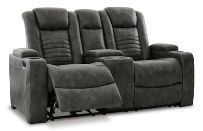 Soundcheck Storm Power Reclining Loveseat with Console