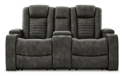 Soundcheck Storm Power Reclining Loveseat with Console