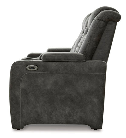 Soundcheck Storm Power Reclining Loveseat with Console