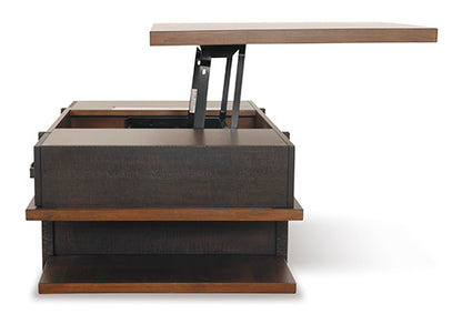 Stanah Two-Tone Coffee Table with Lift Top