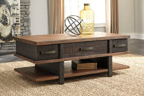 Stanah Two-Tone Coffee Table with Lift Top