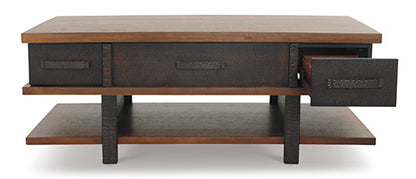Stanah Two-Tone Coffee Table with Lift Top