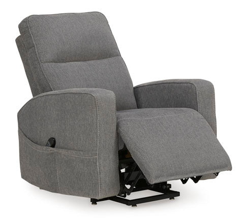 Starganza Gray Nuvella Power Lift Recliner