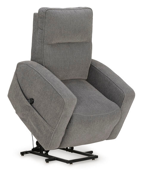 Starganza Gray Nuvella Power Lift Recliner