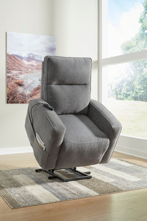 Starganza Gray Nuvella Power Lift Recliner