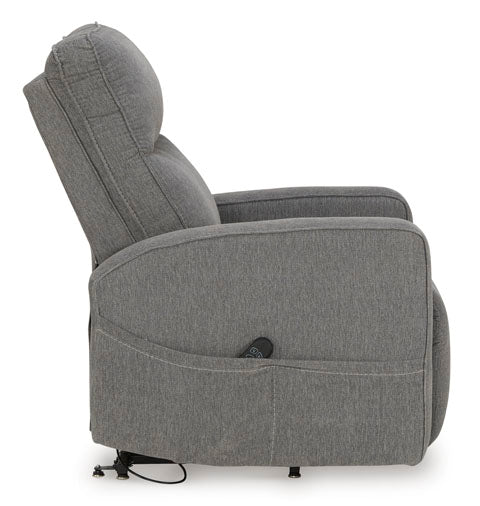 Starganza Gray Nuvella Power Lift Recliner