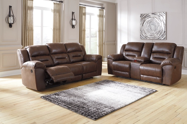 Stoneland Fossil Sand Reclining Sofa