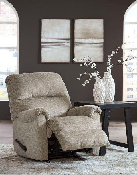 Stonemeade Taupe Rocker Recliner