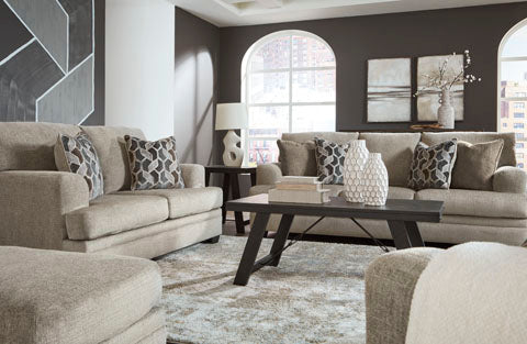 Stonemeade Taupe Sofa and Loveseat Set