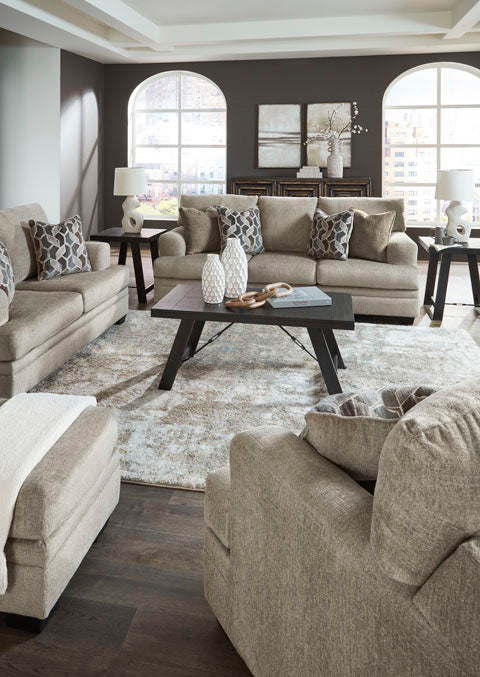 Stonemeade Taupe Sofa and Loveseat Set