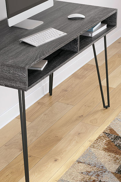 Strumford Charcoal Home Office Desk