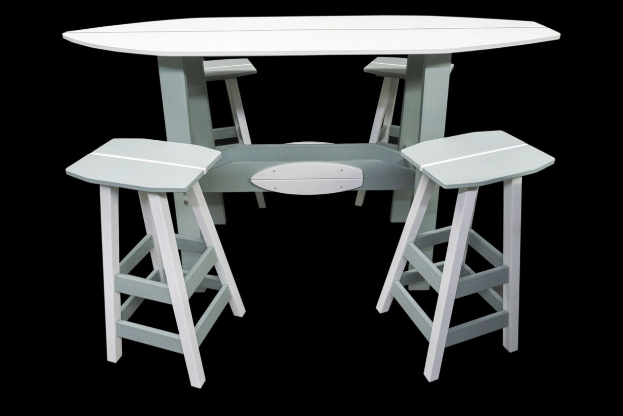 Surfboard Table 5pc Set by Phoenix Outdoors