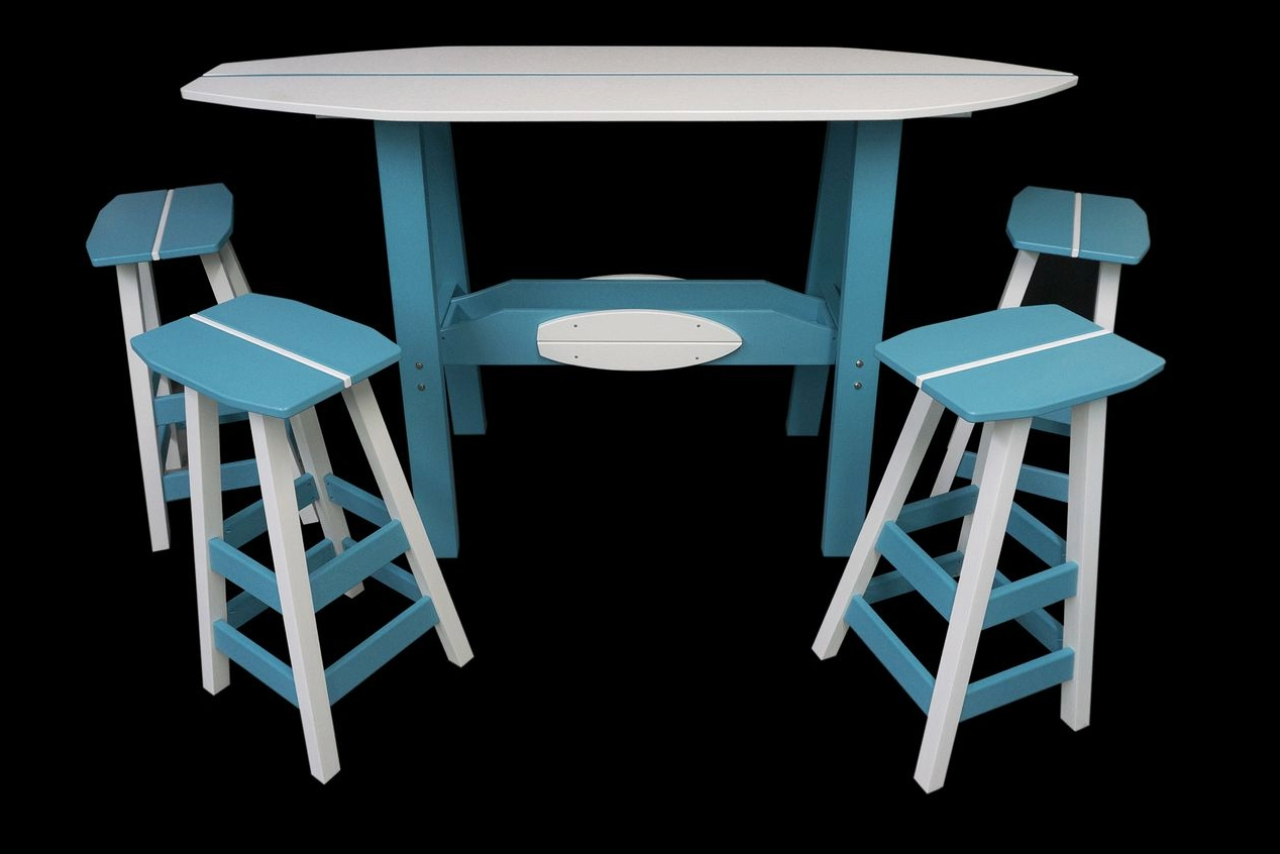 Surfboard Table 5pc Set by Phoenix Outdoors