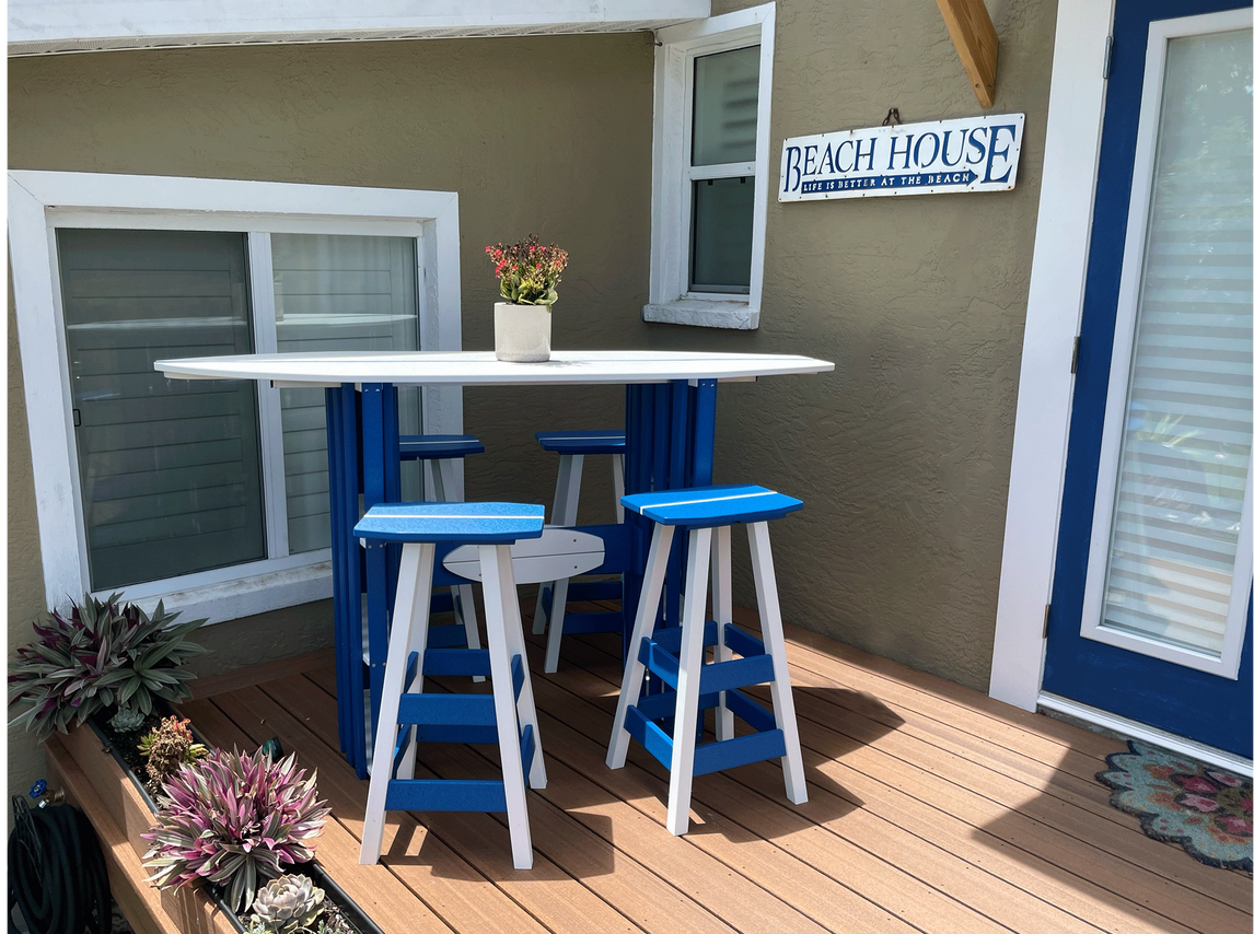 Surfboard Table 5pc Set by Phoenix Outdoors