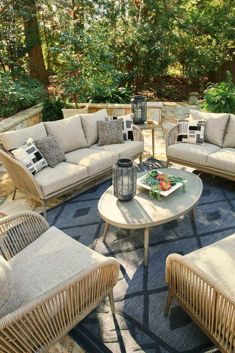 Swiss Valley 6pc Nuvella Outdoor Patio Set