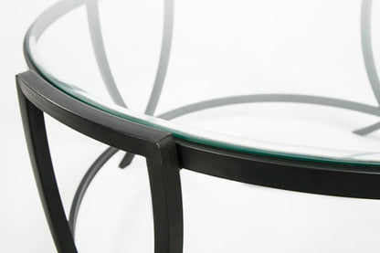 Tarrin Black Coffee and End Tables