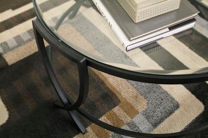 Tarrin Black Coffee and End Tables