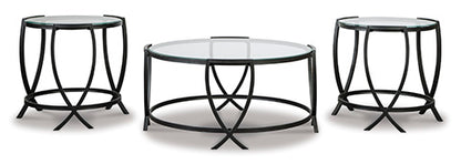 Tarrin Black Coffee and End Tables