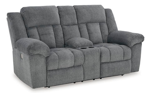 Tip-Off Slate Power Reclining Loveseat