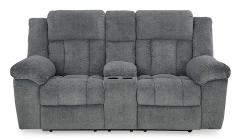 Tip-Off Slate Power Reclining Loveseat