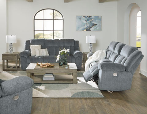 Tip-Off Slate Power Reclining Loveseat